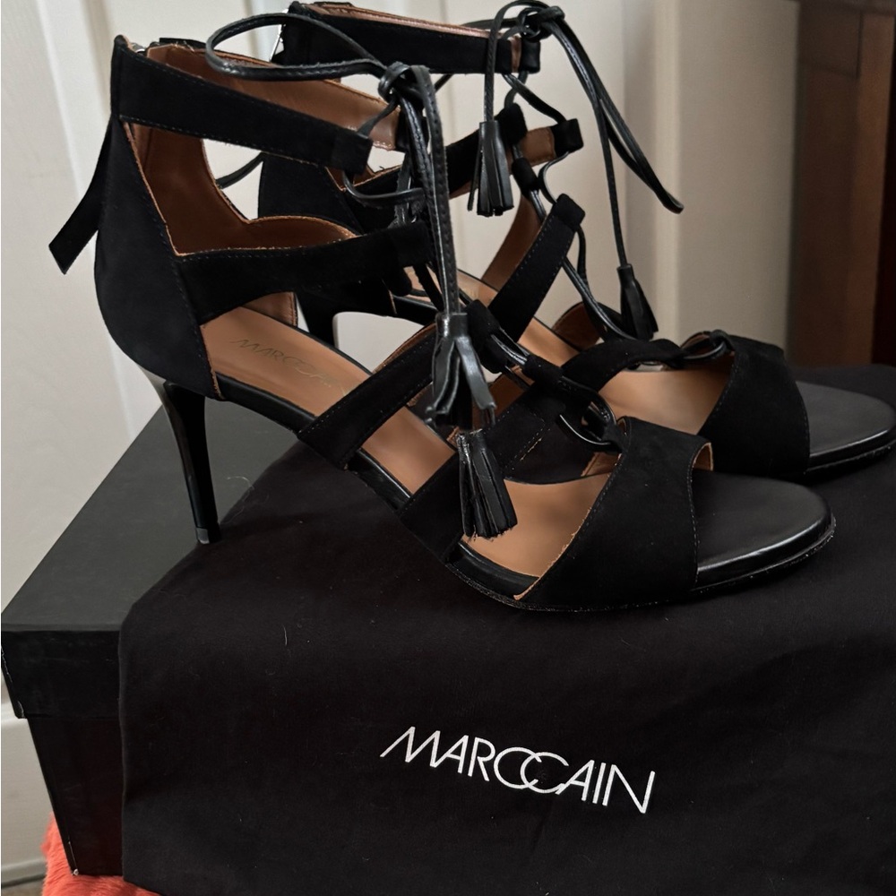 Marc Cain Elegant Black Tassel Heels